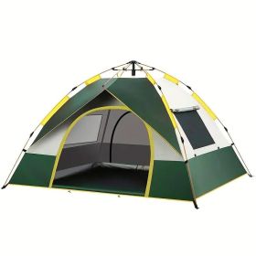 Tent Outdoor Camping 3-4 People Automatic Quickly Open (Option: Dark Green Silver Glue-3to4 People) Tent Outdoor Camping 3-4 People Automatic Quickly Open (Option: Dark Green Silver Glue-3to4 People)